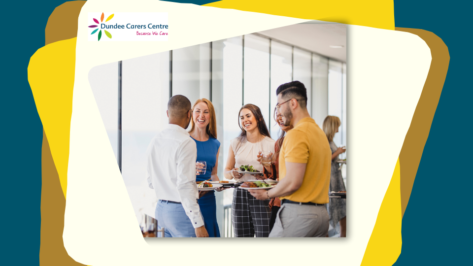 Group of professionals standing together in a group.