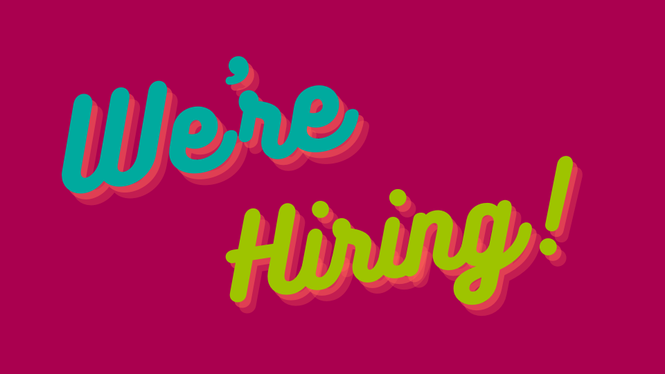 We're hiring web graphic